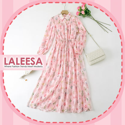 LALEESA DRESS EMILY LD230208 <Korean Series> Dress Muslimah Dress Woman Jubah Muslimah Abaya Dress