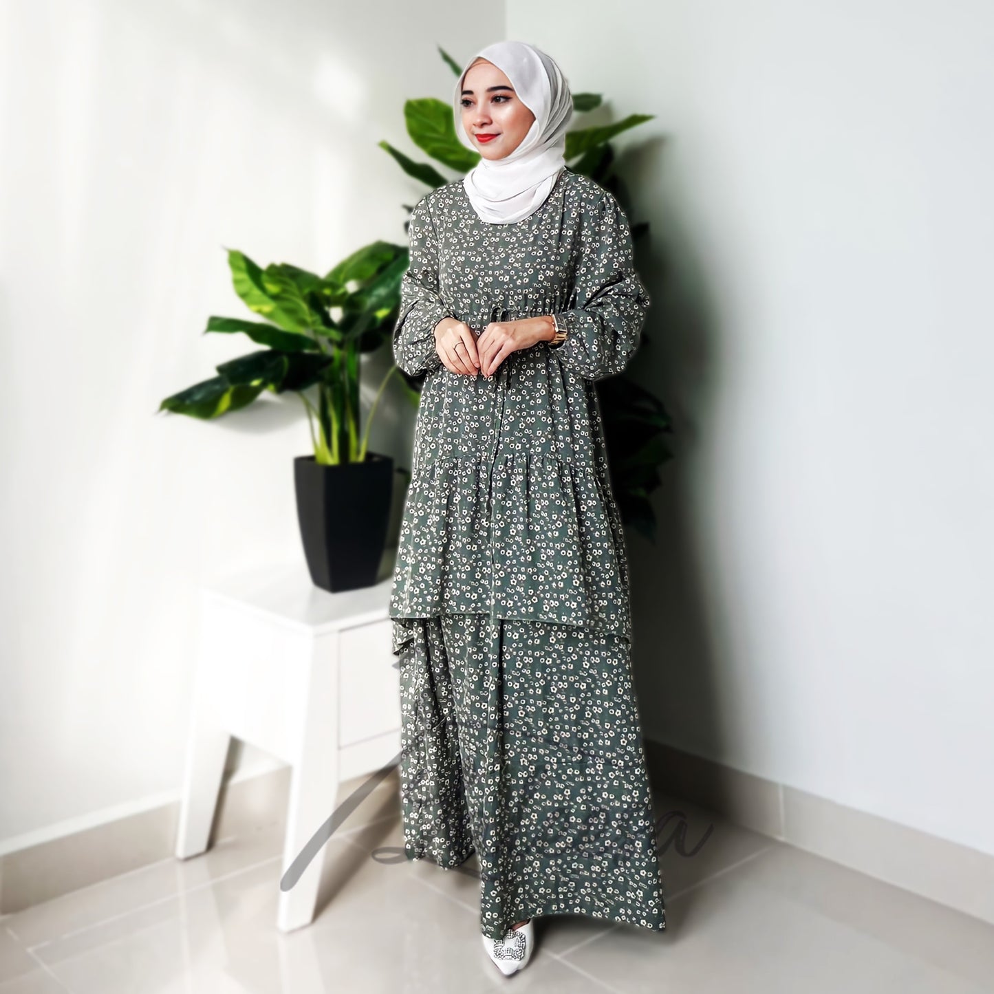 LALEESA DRESS LATIFA LD268286 Dress Muslimah Dress Women Dress Jubah Muslimah Jubah Abaya Dress Plus Size Baju Raya 2024