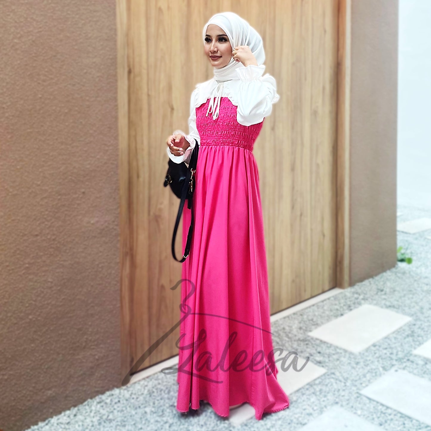 LALEESA DRESS JASMINE LD211927 <Korean Series> Dress Muslimah Dress Woman Jubah Muslimah Abaya Dress