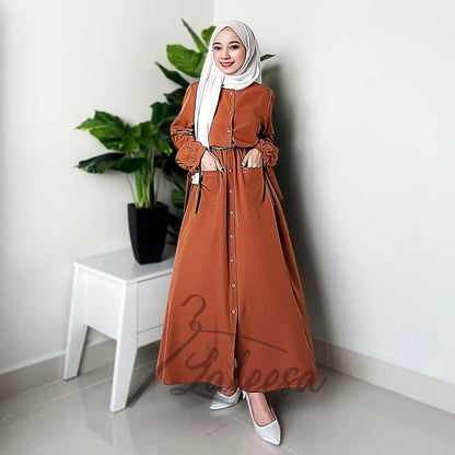 LALEESA DRESS AFIYAH LD278250 <BF Friendly Series> Dress Muslimah Dress Woman Jubah Muslimah Abaya