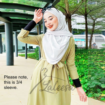 LALEESA DRESS FARAH LD222022 Dress Muslimah Dress Woman Jubah Muslimah Jubah Abaya Dress Long Dress