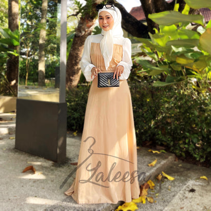 LALEESA DRESS DAMIANA LD227175 <Korean Series> (Small Cutting) Korean Style Dress Muslimah Plus Size Baju Raya 2024