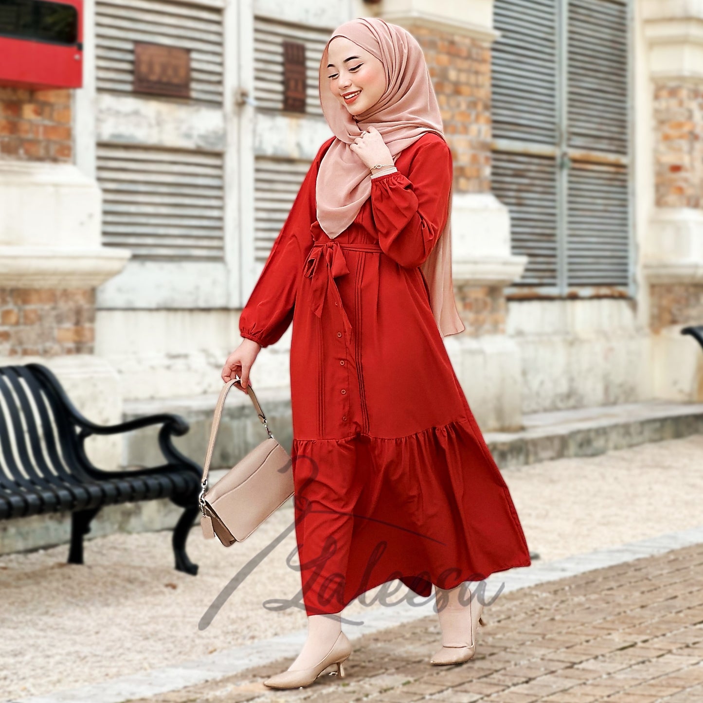 LALEESA DRESS ROBEENA LD296291 <BF Friendly Series> Dress Muslimah Dress Woman Jubah Muslimah Abaya