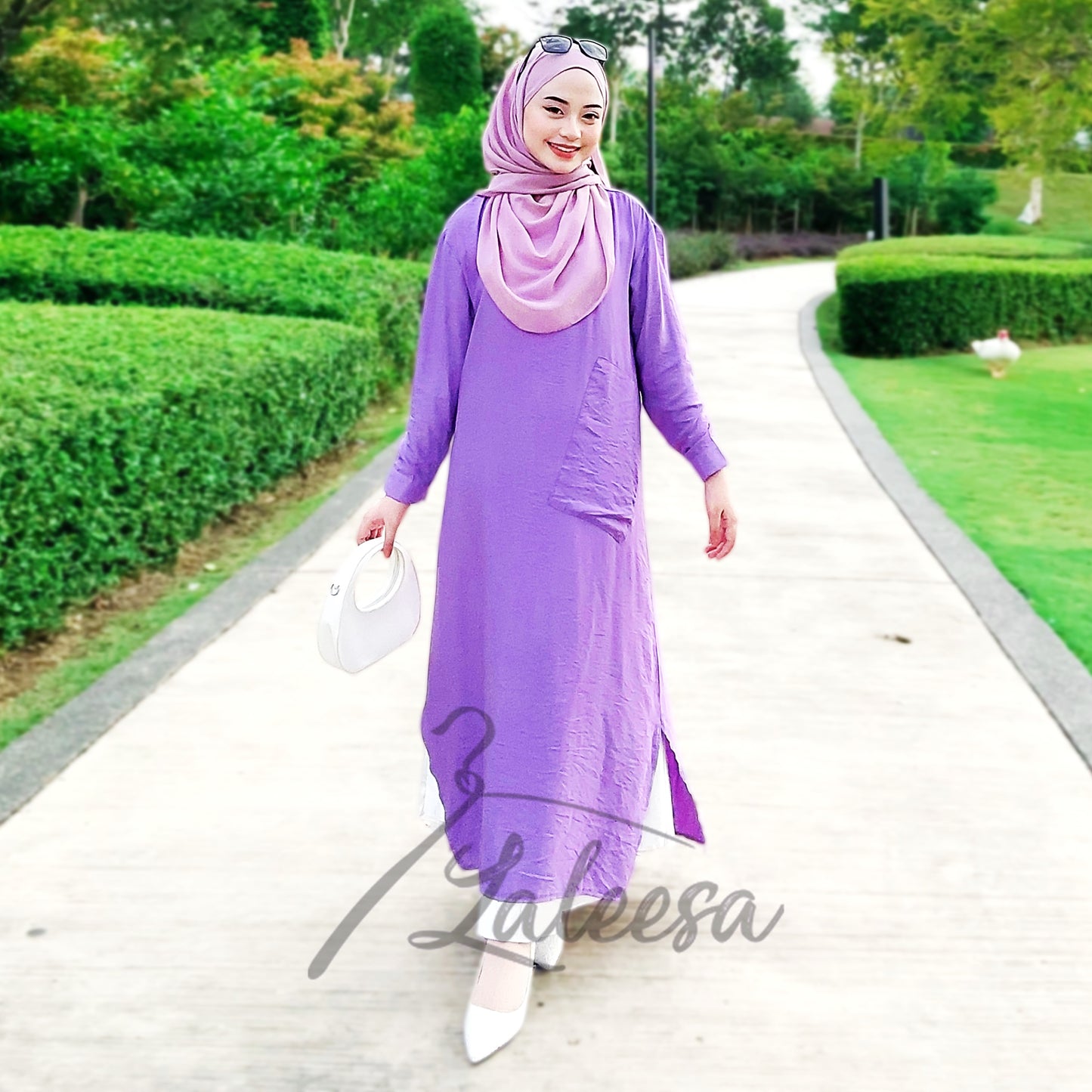 LALEESA DRESS VINTAGE LD221282 Dress Muslimah Dress Woman Jubah Muslimah Jubah Abaya Long Dress