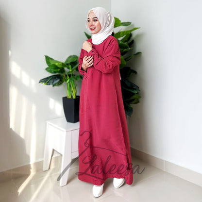 LALEESA DRESS WAFEEQA LD211209 <BF Friendly Series> (Ironless) Dress Muslimah Dress Women Dress Plus Size Baju Raya 2024