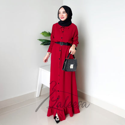 LALEESA DRESS ZARINA LD265253 <BF Friendly Series> (With Belt) Dress Muslimah Dress Woman Jubah