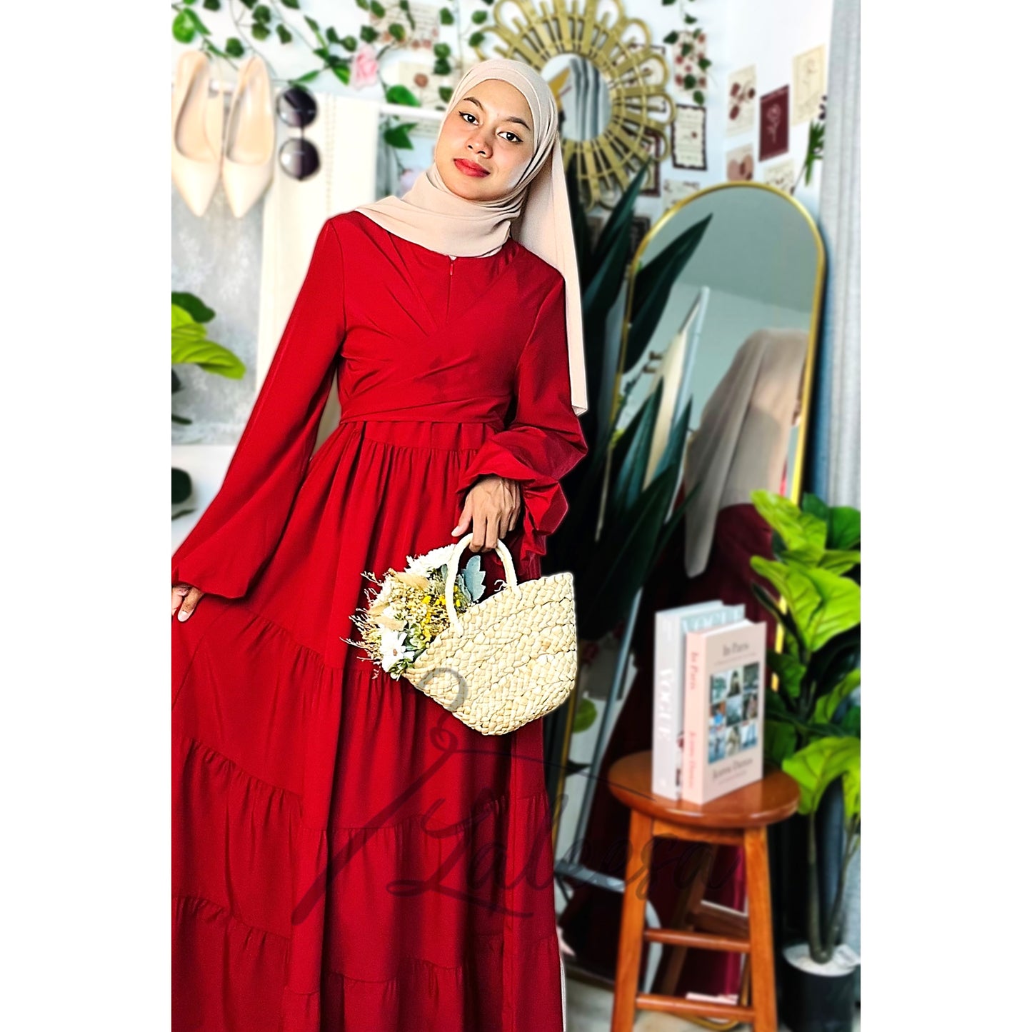 LALEESA DRESS AKILAH LD271279 <BF Friendly Series> Dress Muslimah Dress Woman Jubah Muslimah Abaya