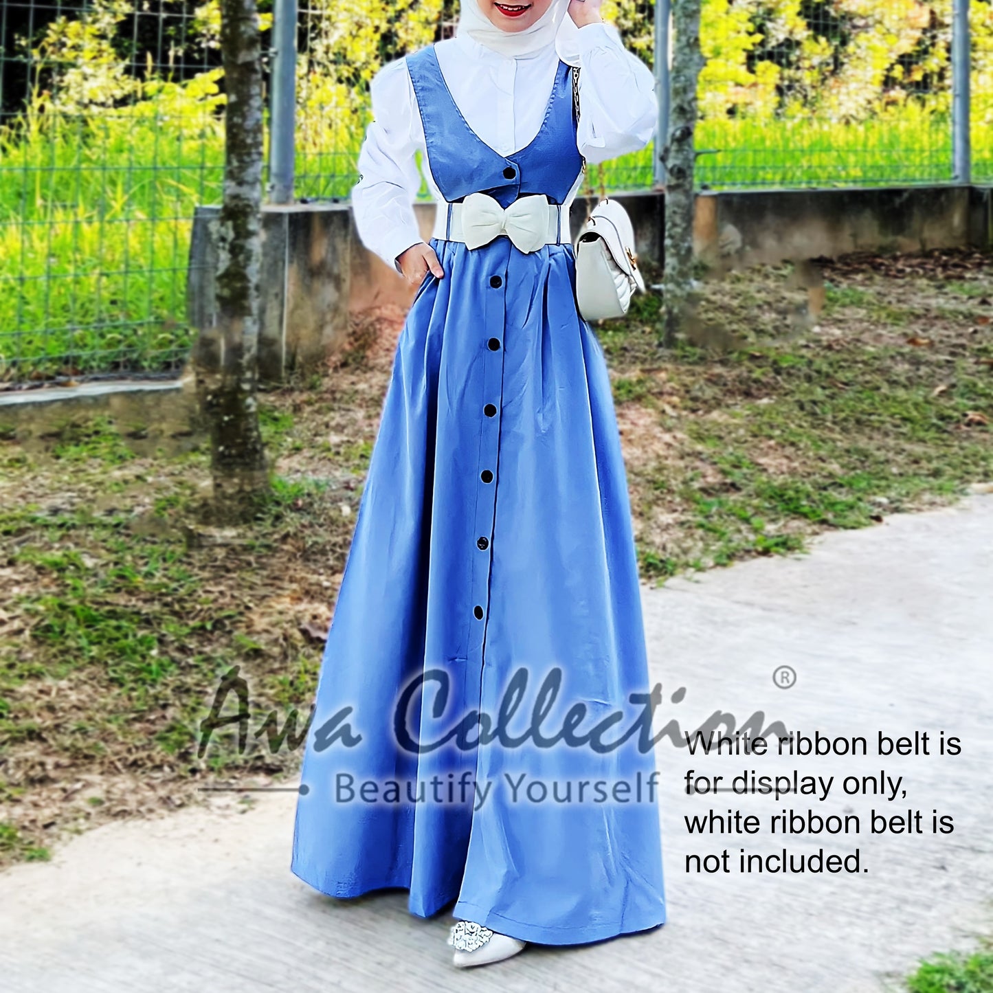 LALEESA Awa Collection (Blouse + Dress) SET HANIFA SA706745 <Korean Series> Set Wear Baju Raya 2024