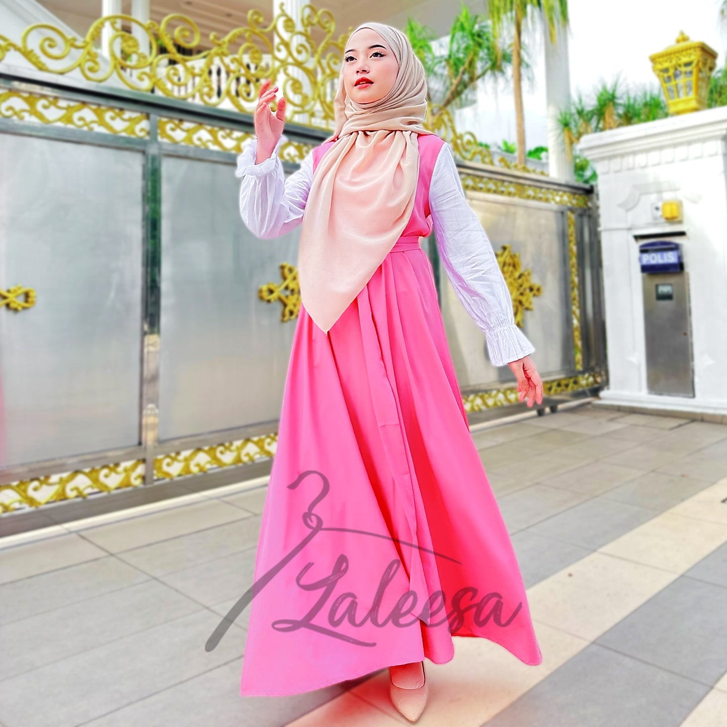 LALEESA DRESS FLARE LD241219 <Korean Series> Dress Muslimah Dress Woman Jubah Muslimah Jubah Abaya