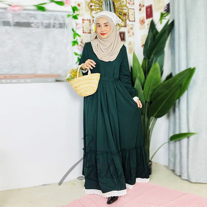 LALEESA DRESS HAJIRA LD250200 <BF Friendly Series> Dress Muslimah Dress Woman Jubah Muslimah Abaya