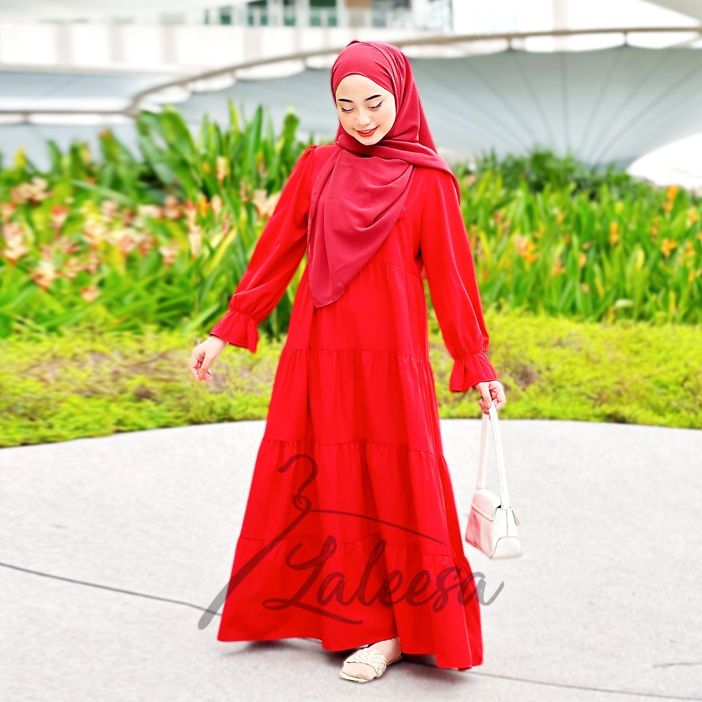 LALEESA DRESS USHNA LD290252 Dress Muslimah Dress Woman Jubah Muslimah Jubah Abaya Dress Long Dress