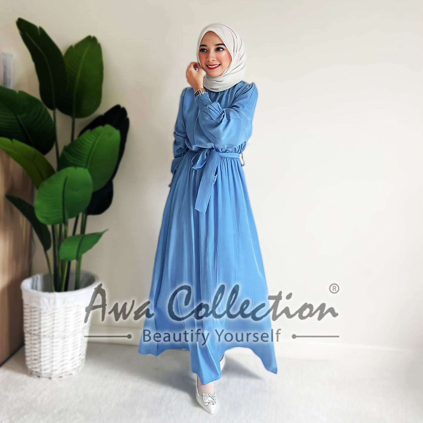 LALEESA Awa Collection DRESS LAMIYA DA101109 Dress Muslimah Dress Woman Jubah Muslimah Abaya Dress