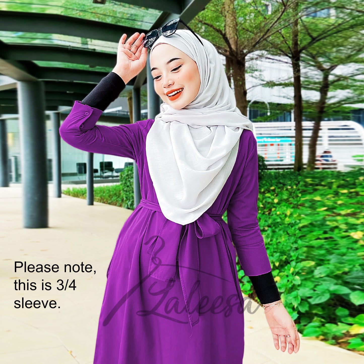 LALEESA DRESS FARAH LD222022 Dress Muslimah Dress Woman Jubah Muslimah Jubah Abaya Dress Long Dress