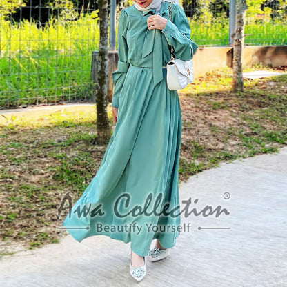 LALEESA Awa Collection DA128171 DRESS TAHMINA Long Dress Muslimah Dress Women Dress Baju Raya 2024