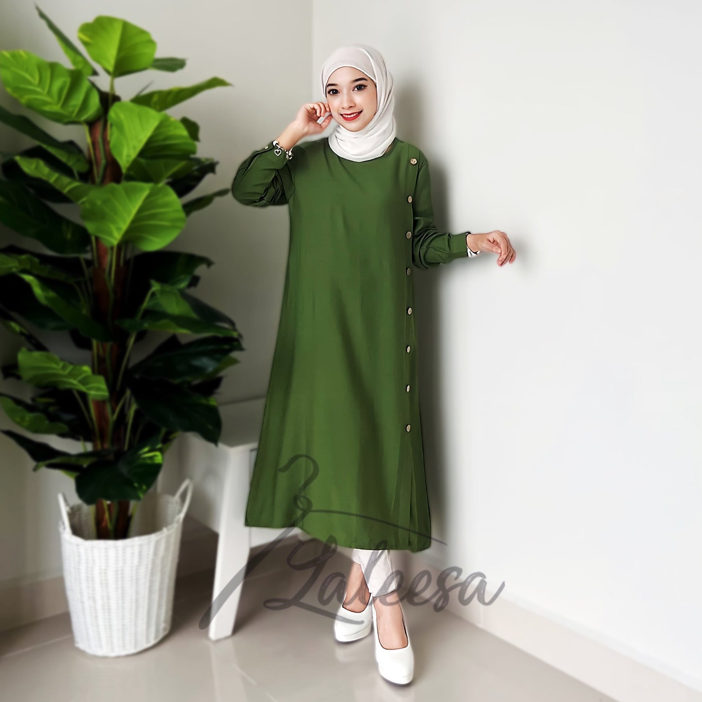 LALEESA TB424224 BLOUSE JUNNA Blouse Muslimah Blouse Women Blouse Baju Muslimah Baju Perempuan Plus Size Baju Raya 2024