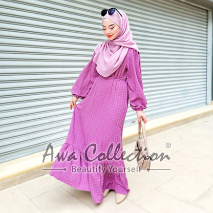 LALEESA Awa Collection DRESS FAHMIDA DA115145 <Ironless Series> (Ironless) Dress Muslimah Jubah