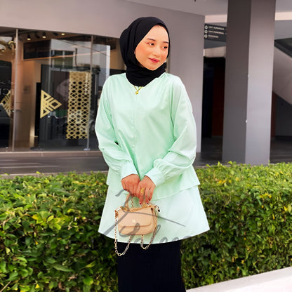 LALEESA BLOUSE JASSIA TB410590 <BF Friendly Series> Blouse Muslimah Blouse Women Blouse Plus Size Baju Raya 2024