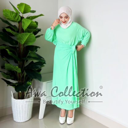 LALEESA Awa Collection DA108172 DRESS TAHIRA Dress Muslimah Dress Women Dress Maxi Dress Baju Raya 2024