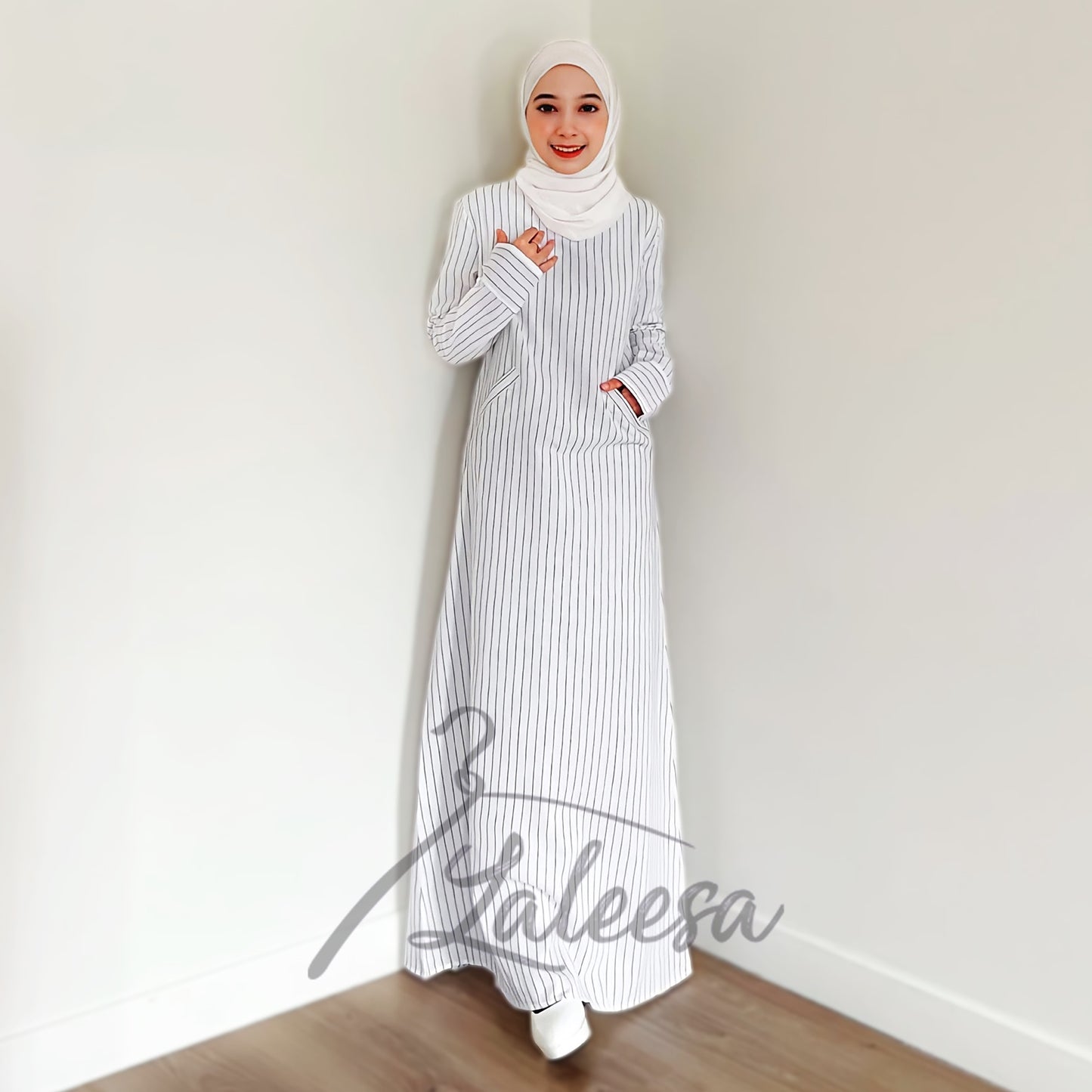 LALEESA DRESS SAFIA LD220954 Dress Muslimah Dress Woman Jubah Muslimah Jubah Abaya Dress Long Dress