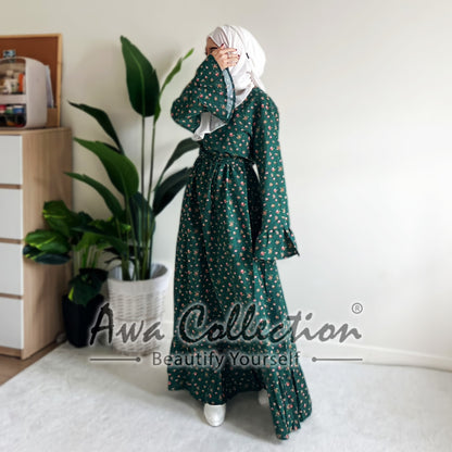 LALEESA Awa Collection DRESS GHADIA DA116156 Dress Muslimah Dress Woman Jubah Muslimah Abaya Dress