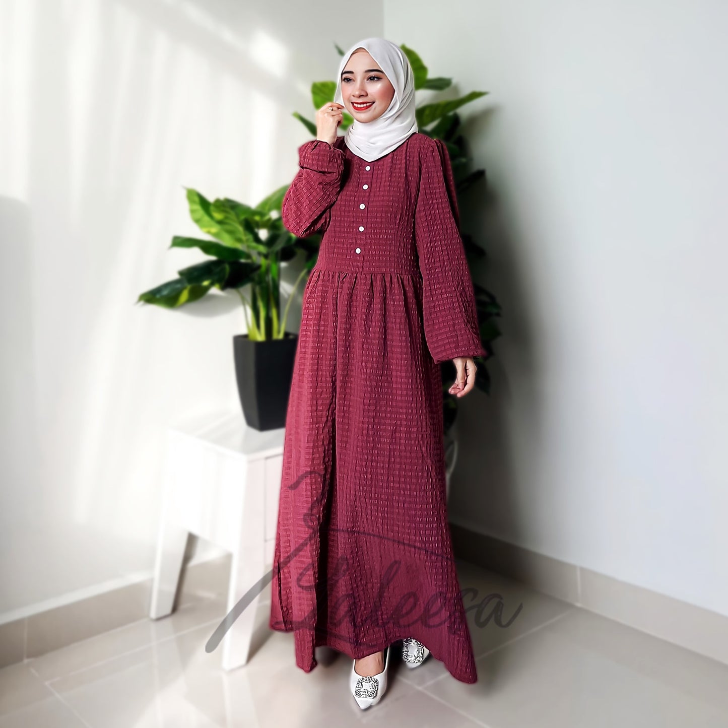 LALEESA DRESS TRANA LD289241 <Ironless Series> (Ironless) Dress Muslimah Dress Woman Jubah Abaya