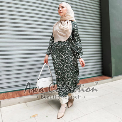 LALEESA Awa Collection DA121108 DRESS KABSHAH Muslimah Dress Women Dress Maxi Dress Abaya Muslimah Jubah Baju Raya 2024