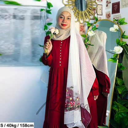 LALEESA DRESS ZAREEN LD299210 Dress Muslimah Dress Woman Jubah Muslimah Jubah Abaya Dress Long Dress