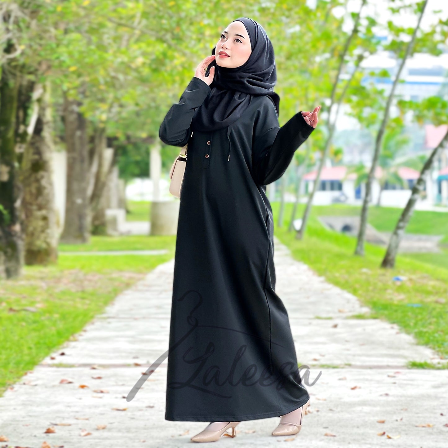 LALEESA DRESS HOODIE KABIRA LD216254 <BF Friendly Series> Dress Muslimah Dress Woman Jubah Abaya