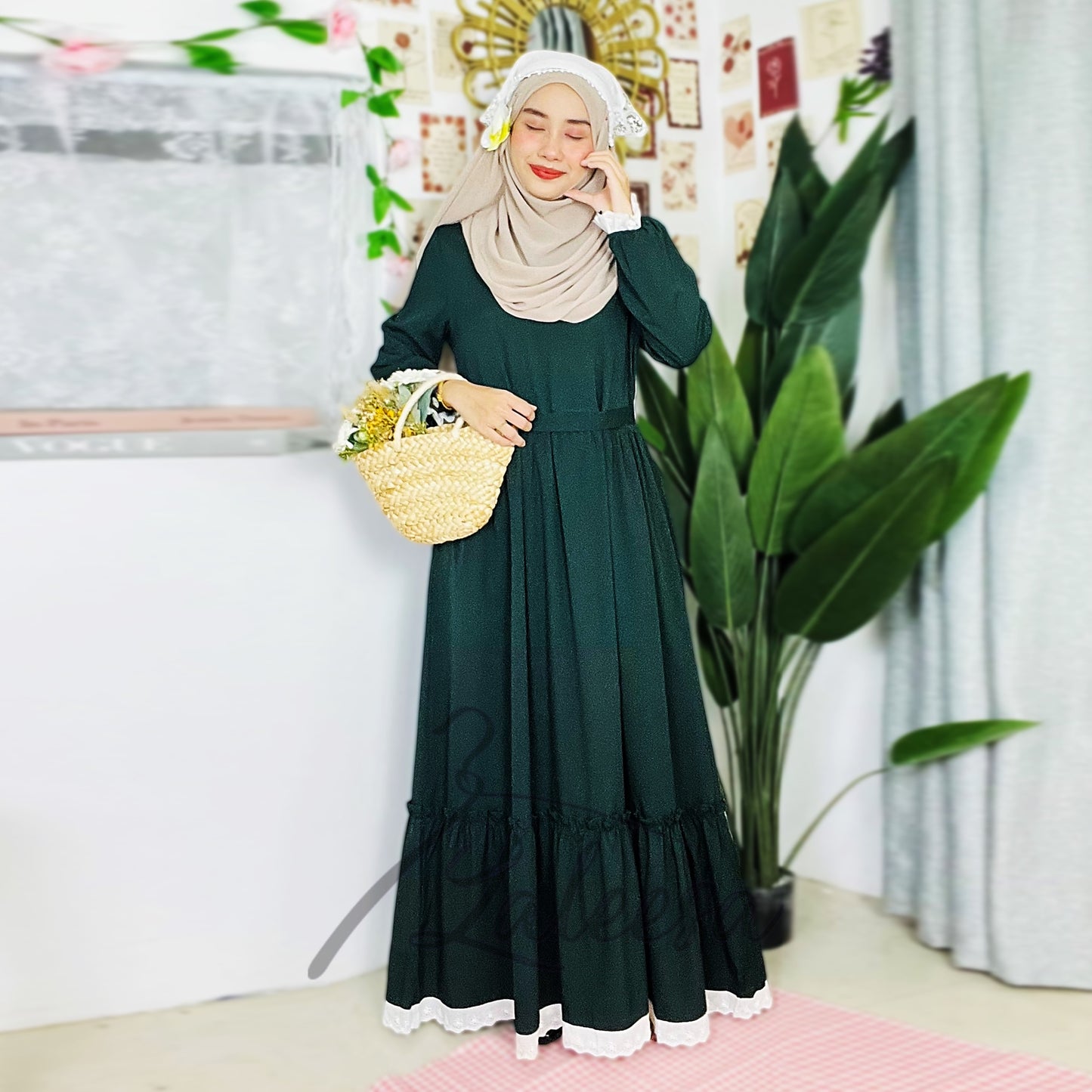 LALEESA DRESS HAJIRA LD250200 <BF Friendly Series> Dress Muslimah Dress Woman Jubah Muslimah Abaya