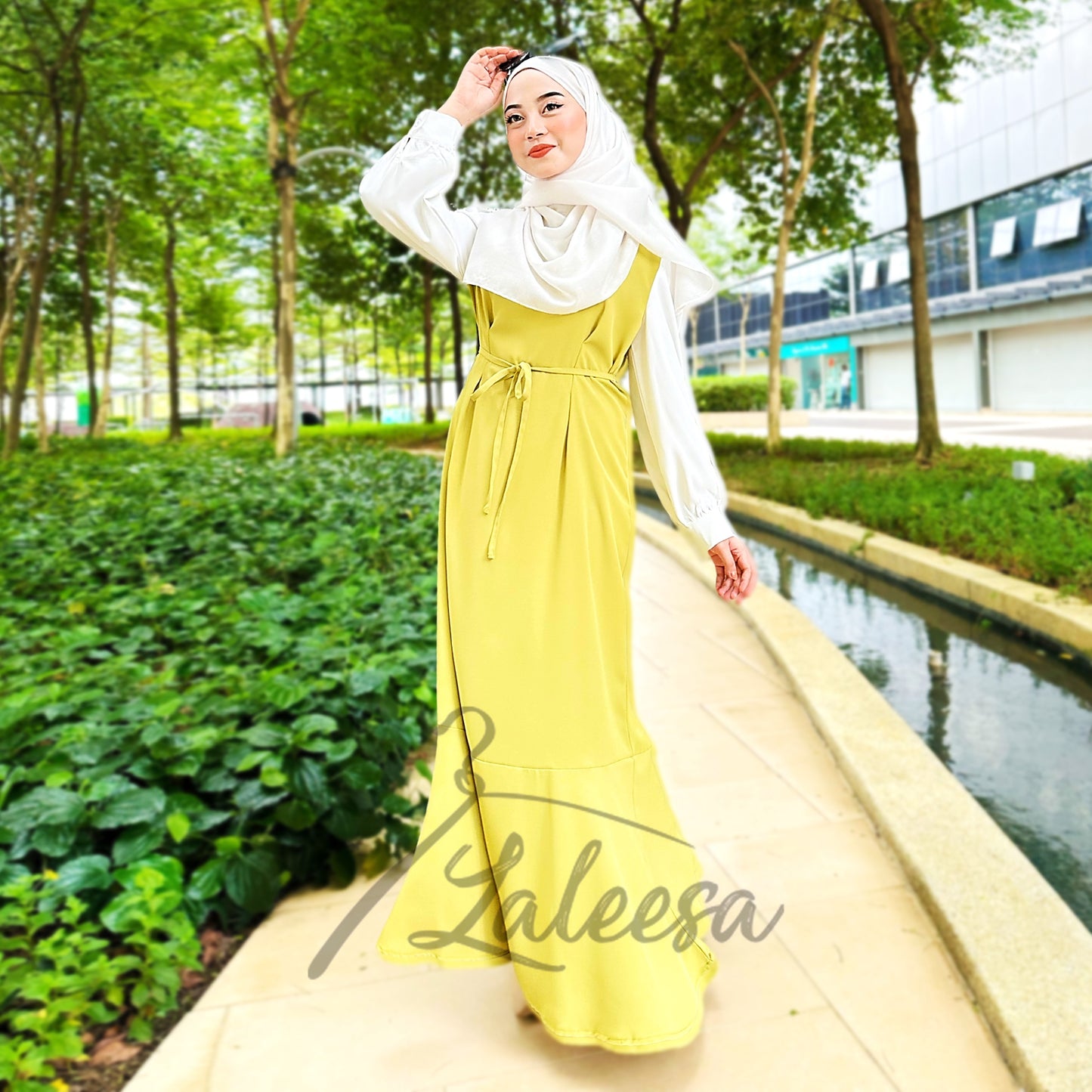 LALEESA DRESS HAZEL LD211836 <Korean Series> Korean Style Dress Muslimah Dress Women Dress Plus Size Baju Raya 2024