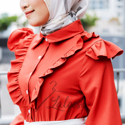 LALEESA DRESS IRIZ LD212109 <Korean Series> Dress Muslimah Dress Woman Jubah Muslimah Abaya Dress