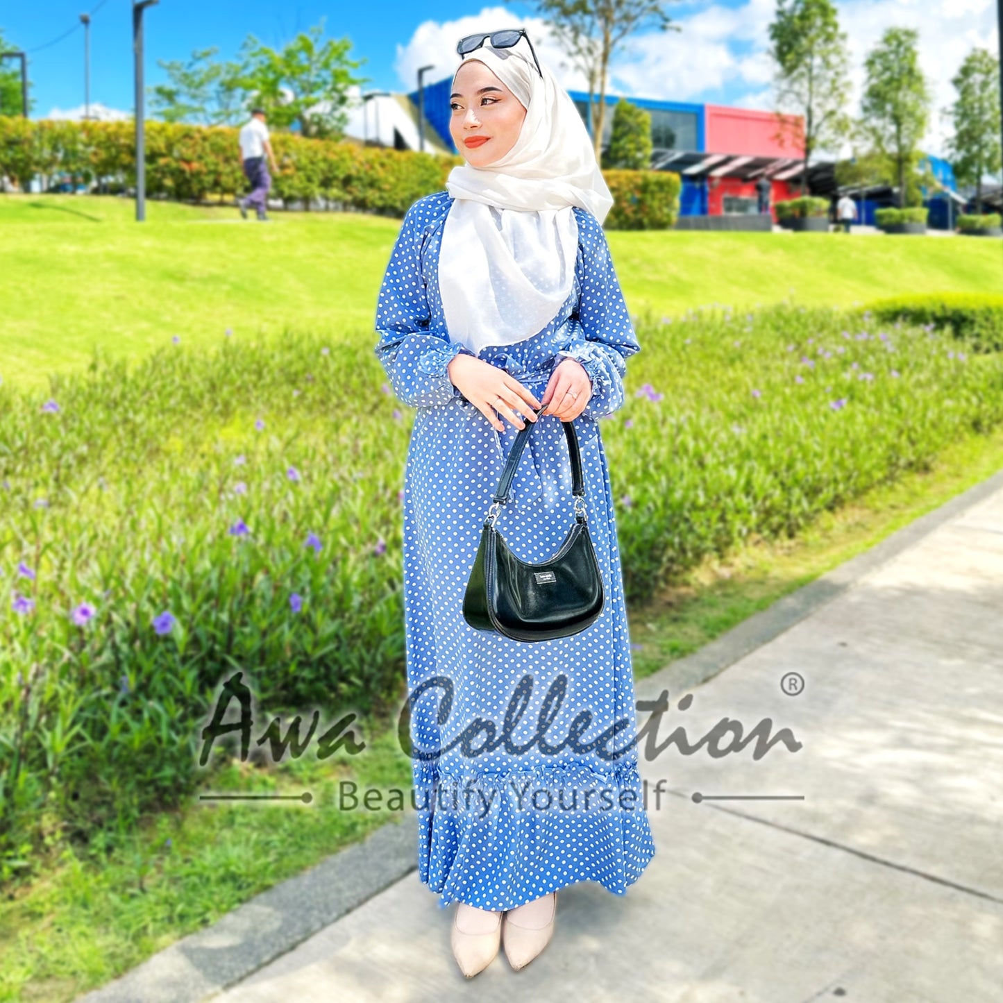 LALEESA Awa Collection DRESS QABILA DA102118 Dress Muslimah Dress Woman Jubah Muslimah Abaya Dress