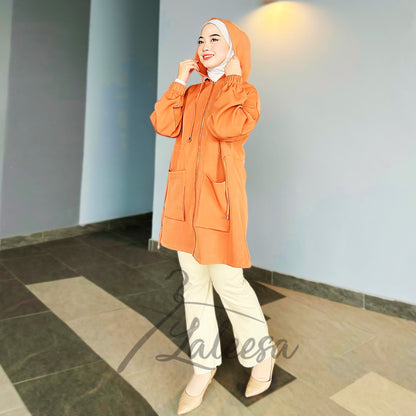 LALEESA BLOUSE HOODIE YURI TB450422 <Korean Series> Korean Style Blouse Muslimah Blouse Women Plus Size Baju Raya 2024