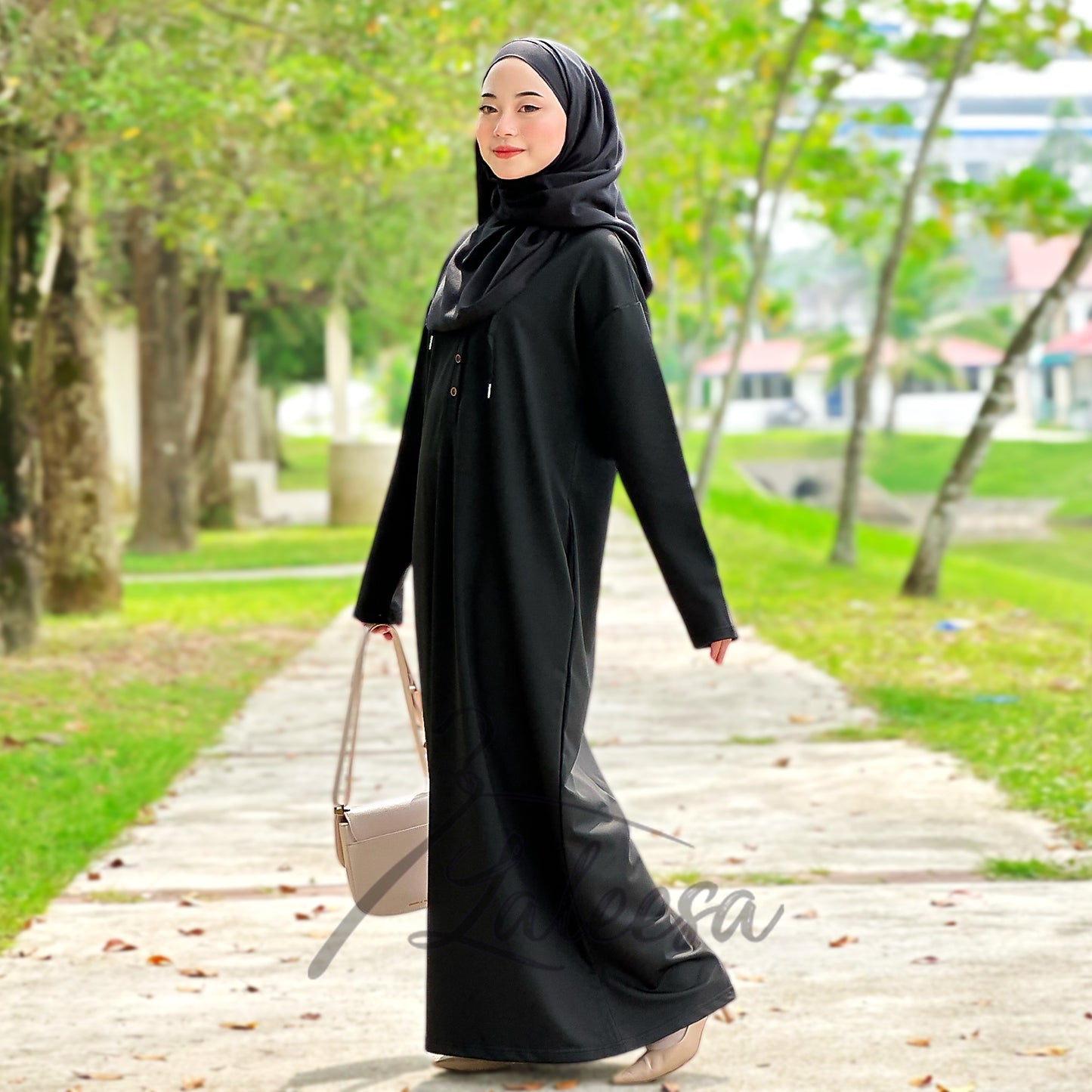 LALEESA DRESS HOODIE KABIRA LD216254 <BF Friendly Series> Dress Muslimah Dress Woman Jubah Abaya