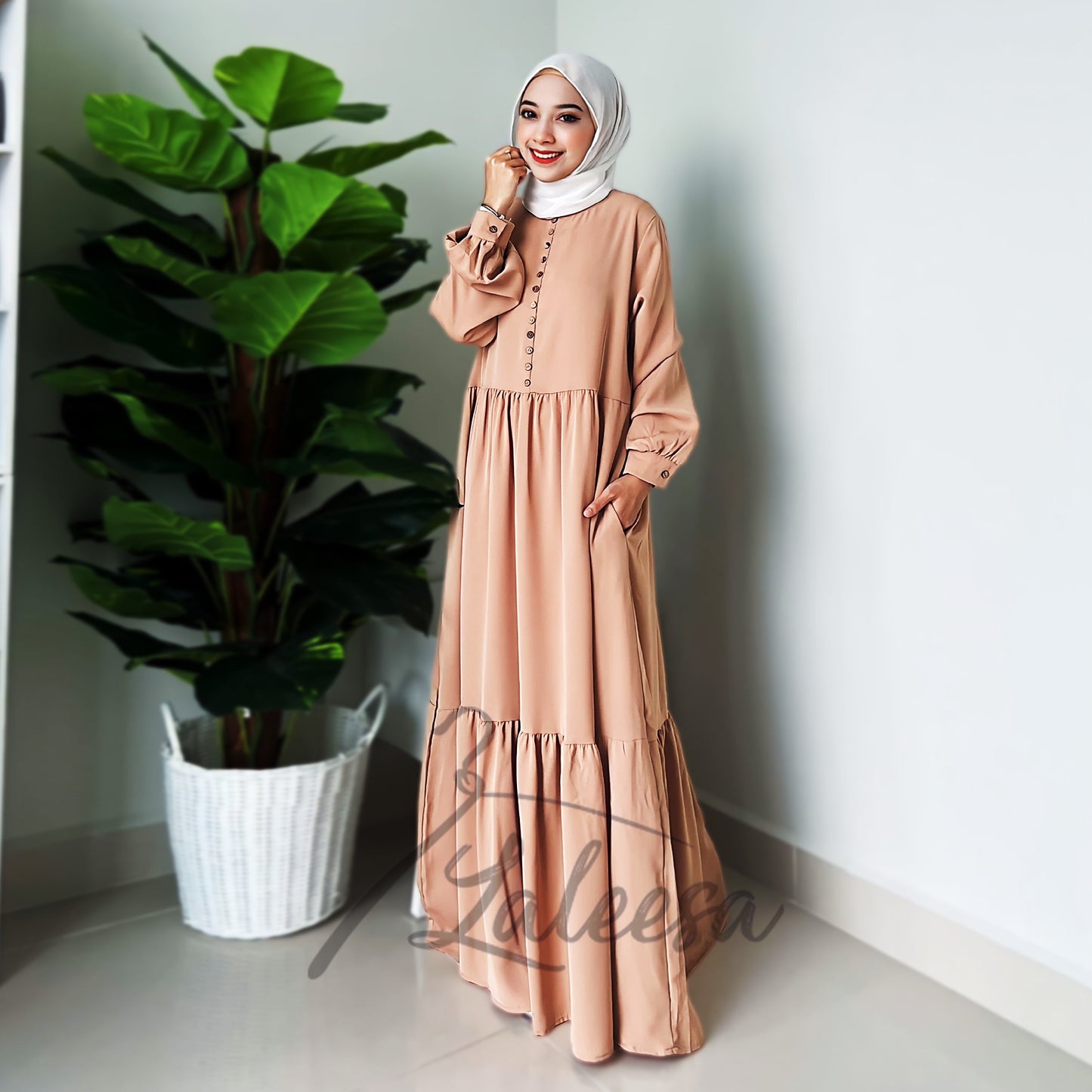 LALEESA LD299210 DRESS ZAREEN Dress Muslimah Dress Women Dress Jubah Muslimah Jubah Abaya Plus Size Baju Raya 2024
