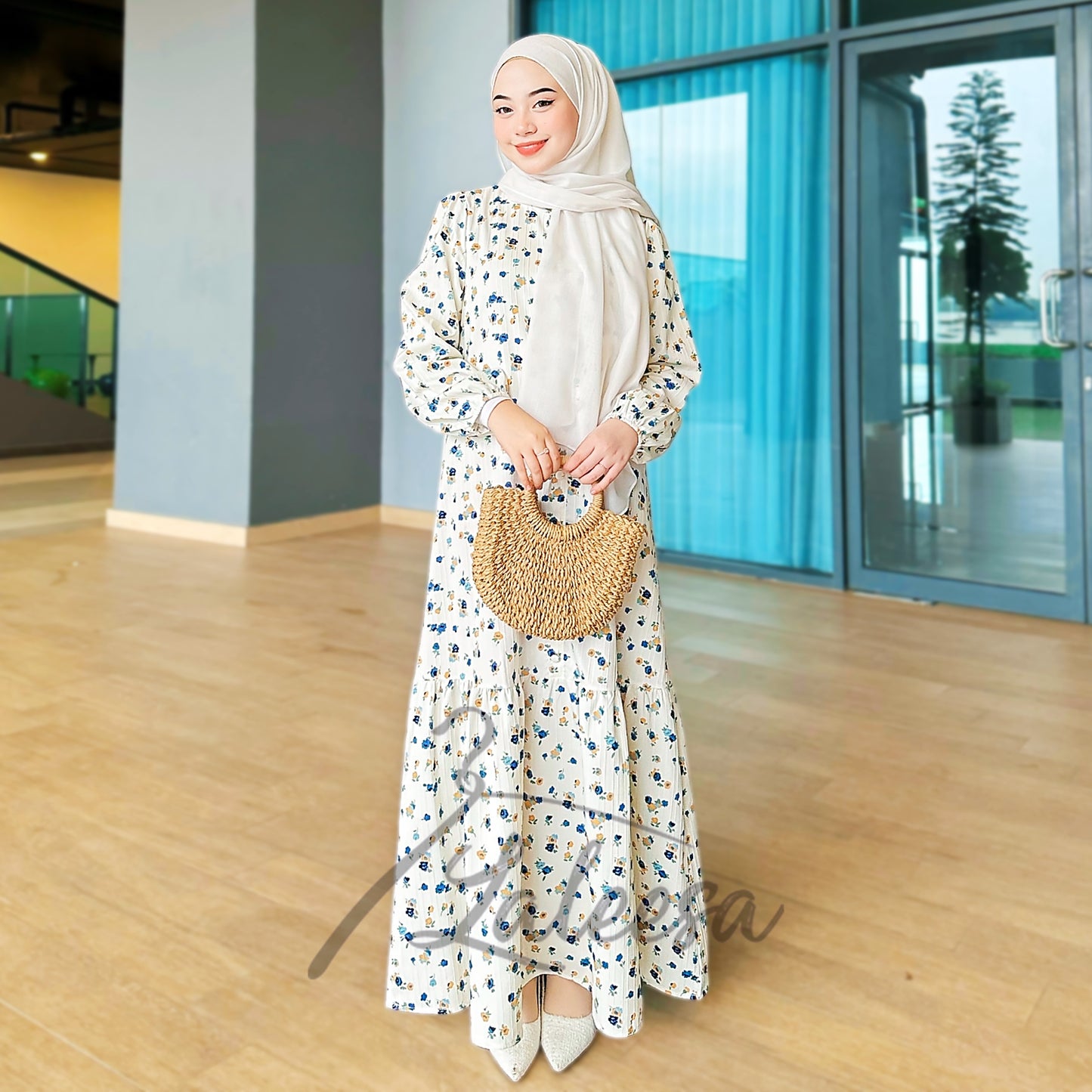 LALEESA DRESS CAMELLIA LD226164 <Korean Series> Korean Style Dress Muslimah Dress Women Dress Plus Size Baju Raya 2024