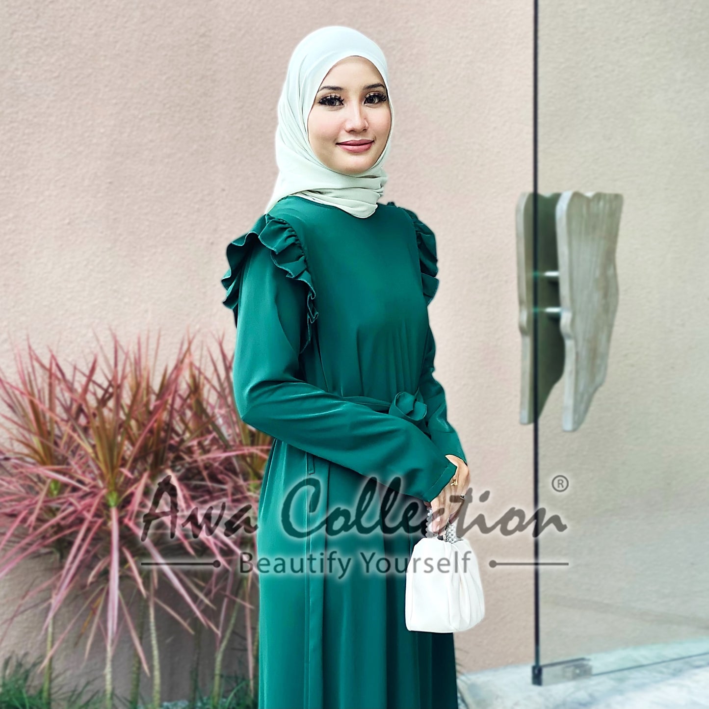 LALEESA Awa Collection DRESS WANIA DA110190 Dress Muslimah Dress Woman Jubah Muslimah Abaya Dress