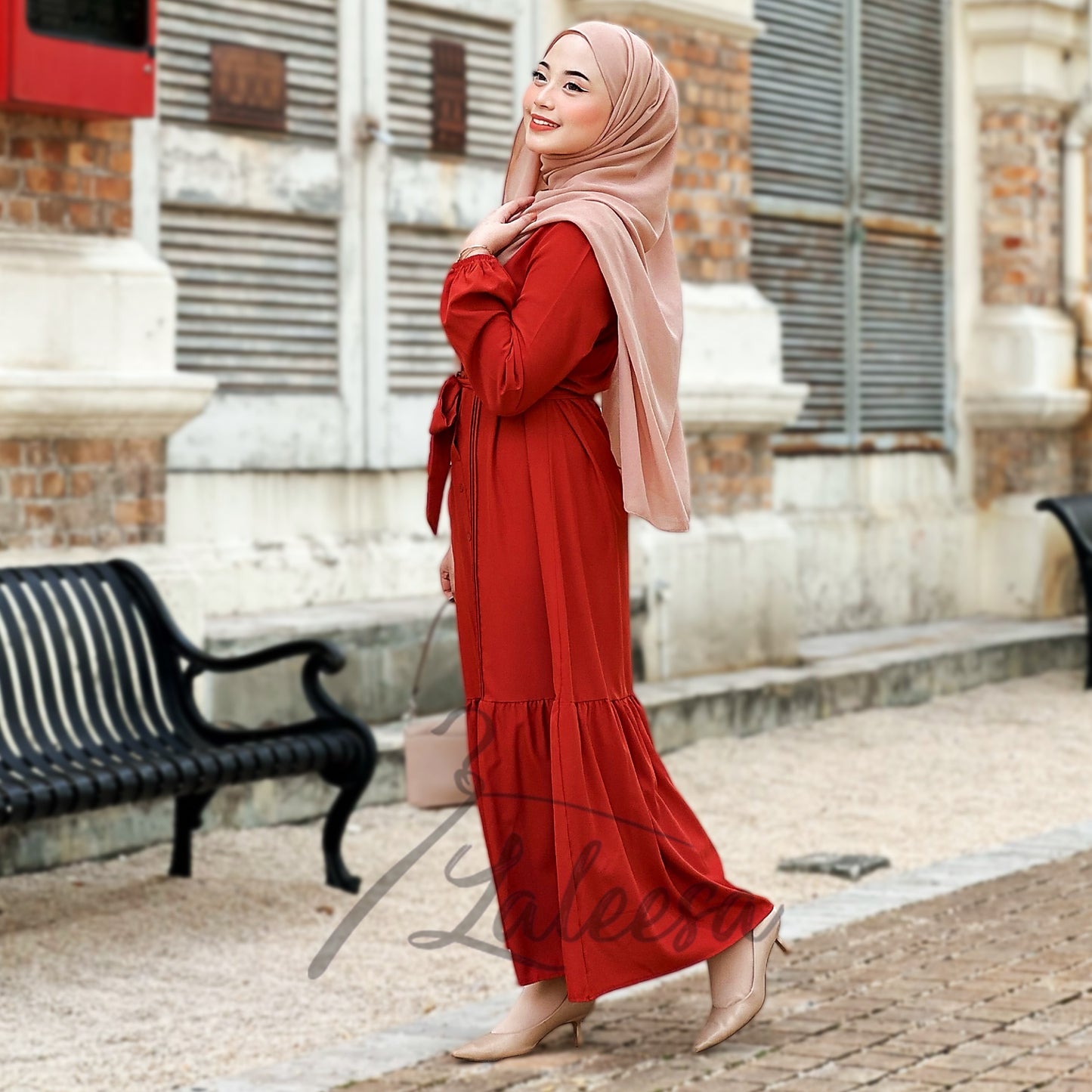 LALEESA DRESS ROBEENA LD296291 <BF Friendly Series> Dress Muslimah Dress Woman Jubah Muslimah Abaya