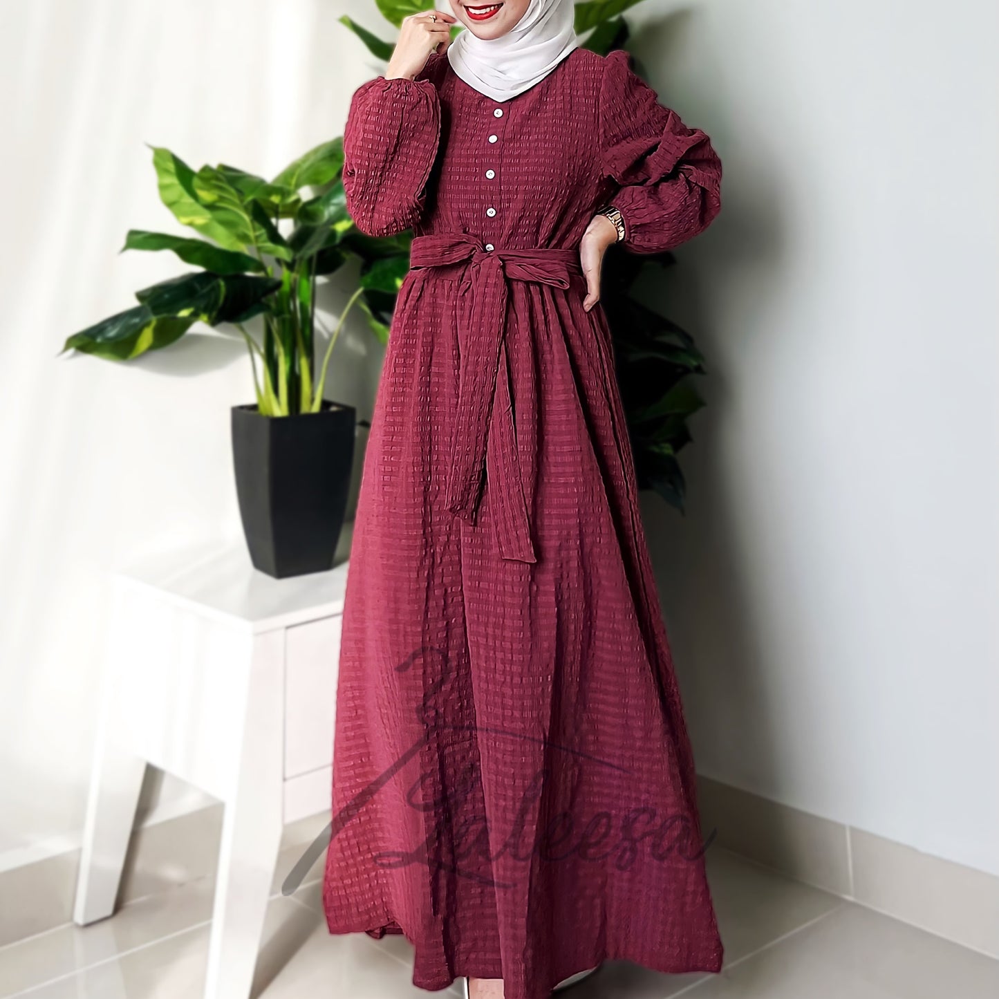 LALEESA DRESS TRANA LD289241 <Ironless Series> (Ironless) Dress Muslimah Dress Woman Jubah Abaya