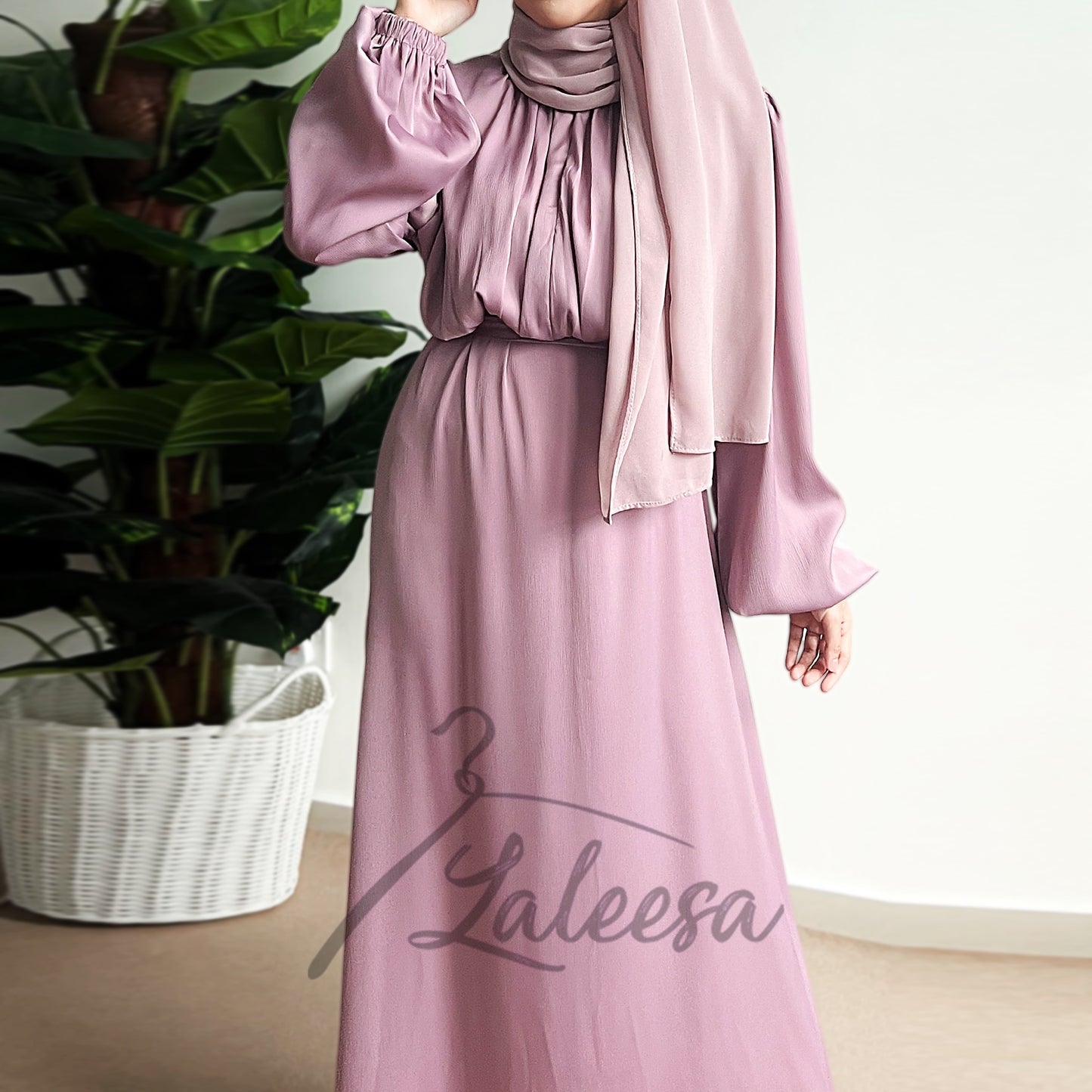 LALEESA DRESS NASIA LD218272 <BF Friendly Series> Dress Muslimah Dress Woman Jubah Muslimah Abaya