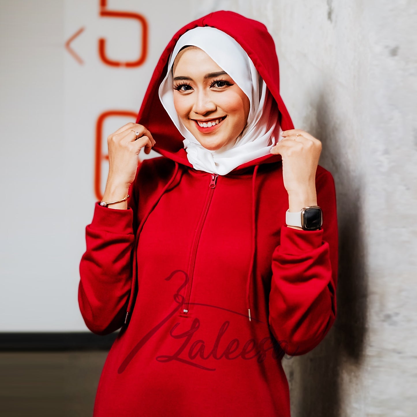 LALEESA DRESS HOODIE FAIDA LD215245 <BF Friendly Series> Dress Muslimah Dress Woman Jubah Muslimah