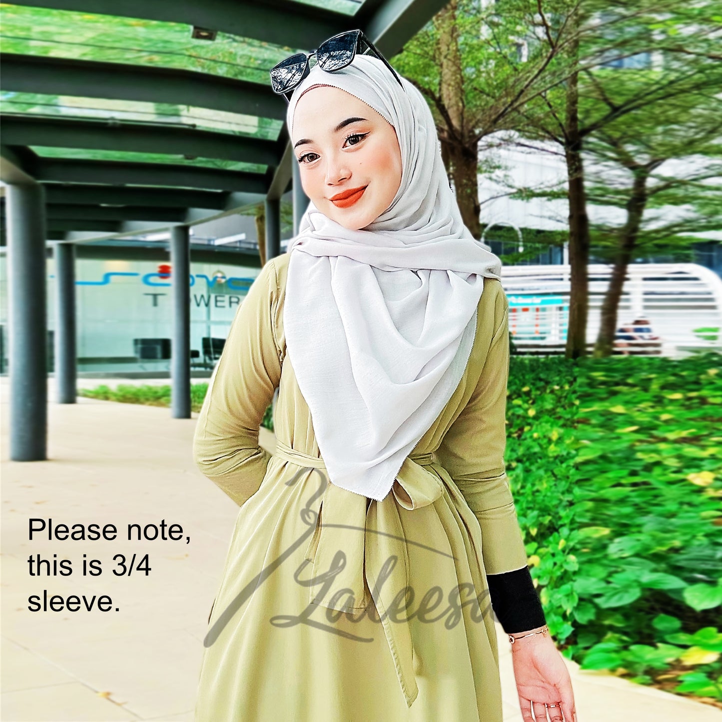 LALEESA DRESS FARAH LD222022 Dress Muslimah Dress Woman Jubah Muslimah Jubah Abaya Dress Long Dress