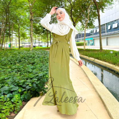 LALEESA DRESS HAZEL LD211836 <Korean Series> Korean Style Dress Muslimah Dress Women Dress Plus Size Baju Raya 2024