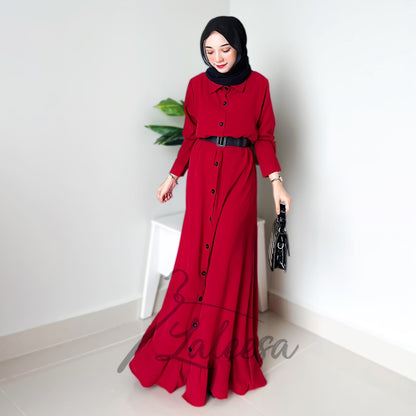 LALEESA DRESS ZARINA LD265253 <BF Friendly Series> (With Belt) Dress Muslimah Dress Woman Jubah