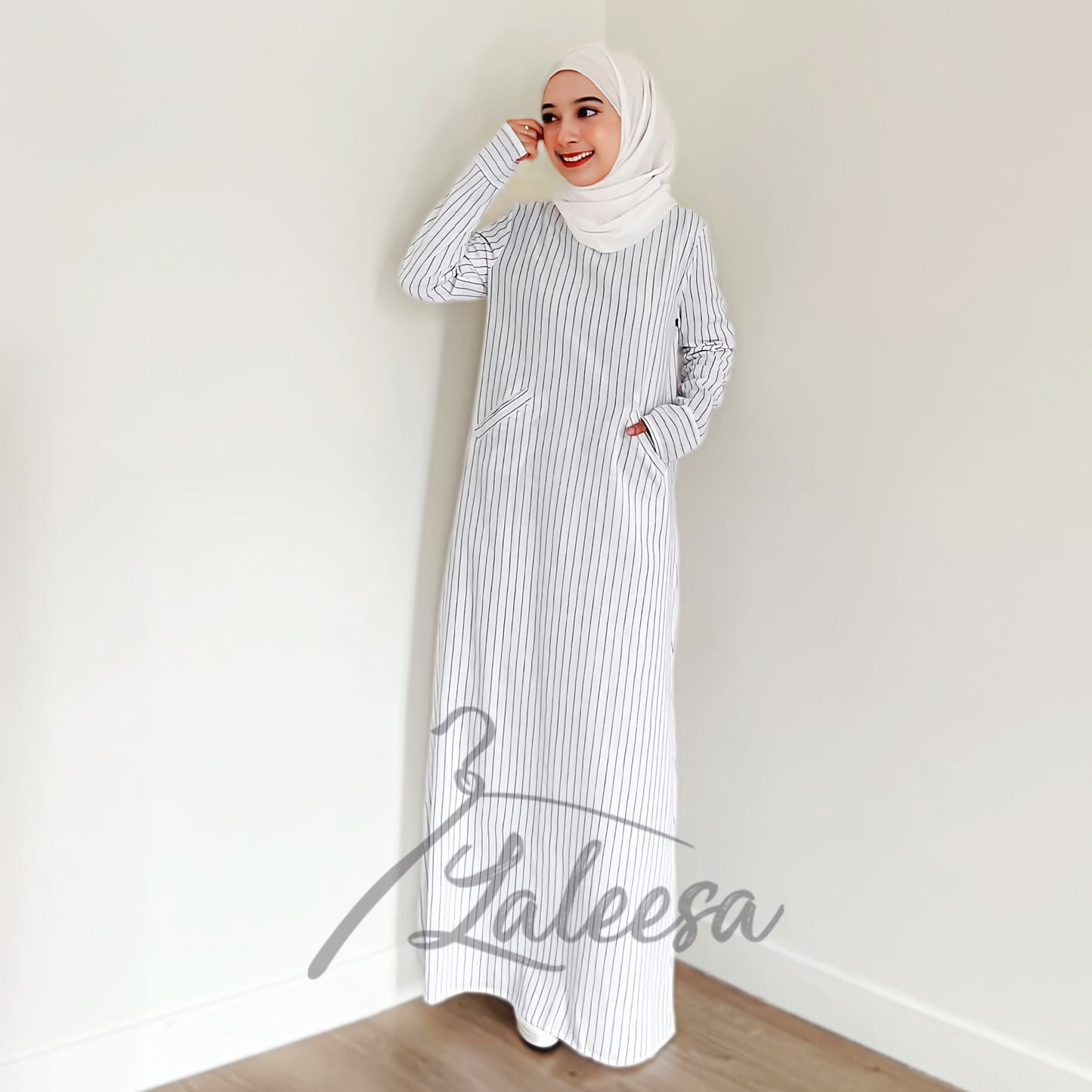 LALEESA DRESS SAFIA LD220954 Dress Muslimah Dress Woman Jubah Muslimah Jubah Abaya Dress Long Dress