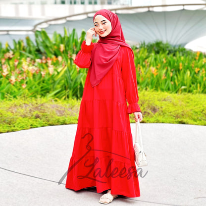 LALEESA DRESS USHNA LD290252 Dress Muslimah Dress Woman Jubah Muslimah Jubah Abaya Dress Long Dress