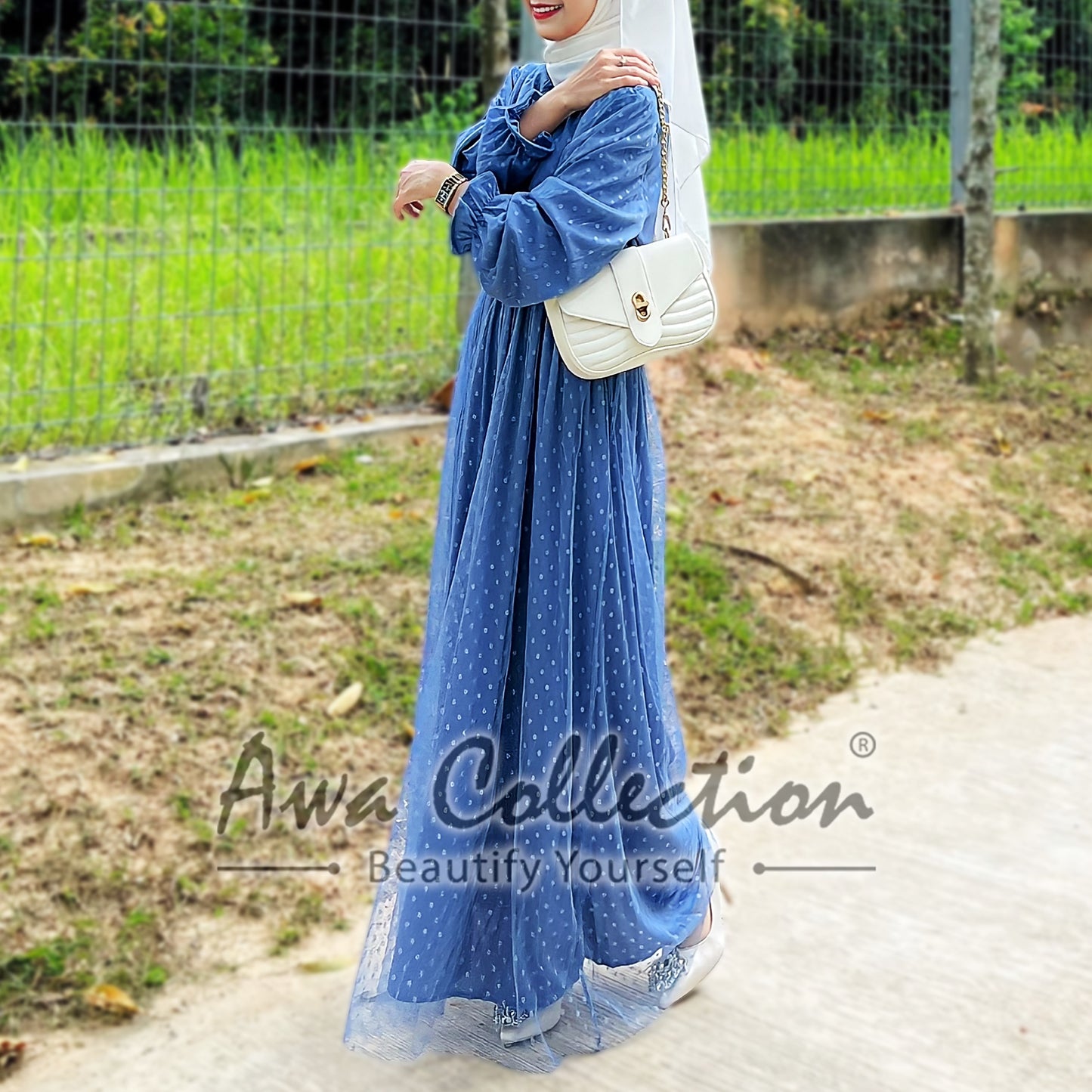 LALEESA Awa Collection DRESS JINA DA109181 Dress Muslimah Dress Women Dress Jubah Muslimah Jubah Abaya Baju Raya 2023