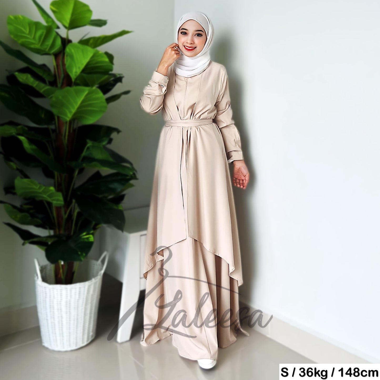 LALEESA DRESS IFFAH LD255295 <BF Friendly Series> Dress Muslimah Dress Woman Jubah Muslimah Abaya