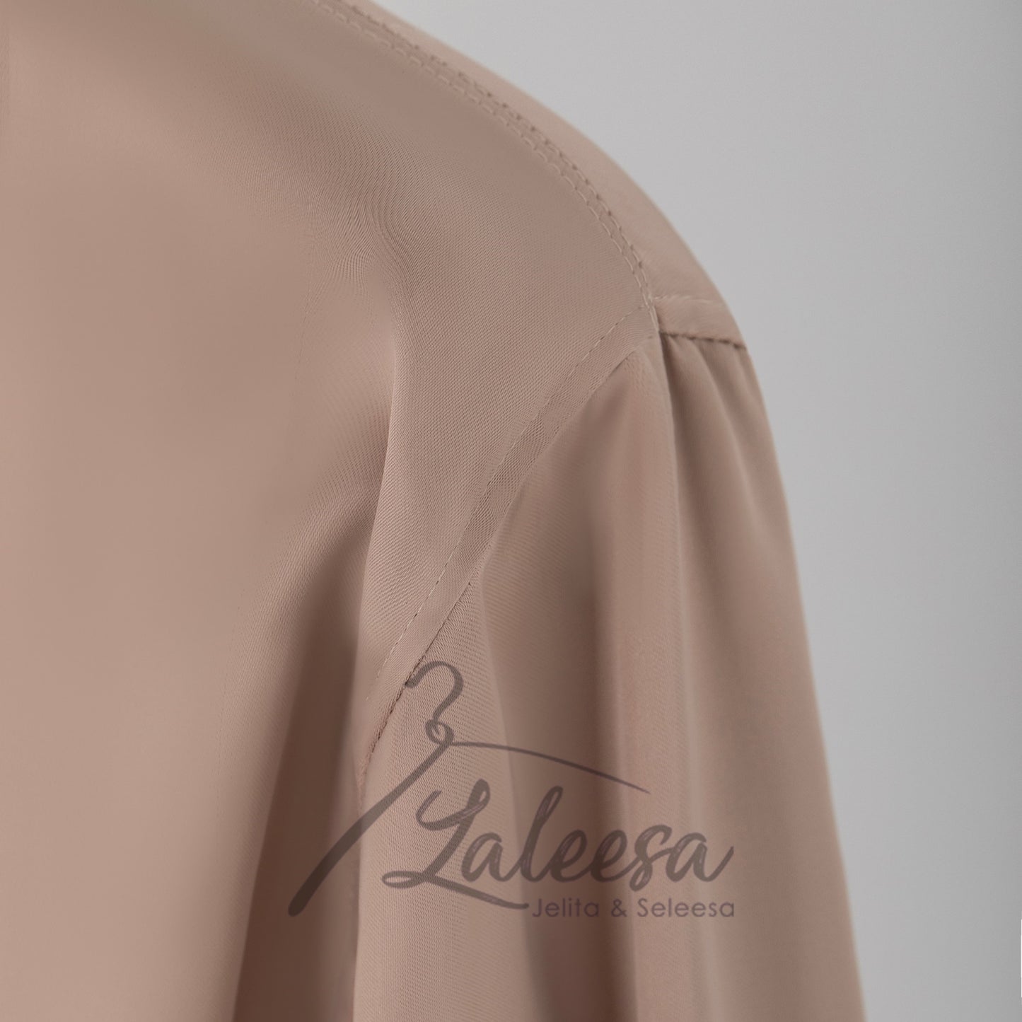 LALEESA E0302 Kurta Cekak Musang (Slim Fit) Satin Berkilat Baju Berkolar Men Shirt Men Baju Lelaki Baju Raya 2024