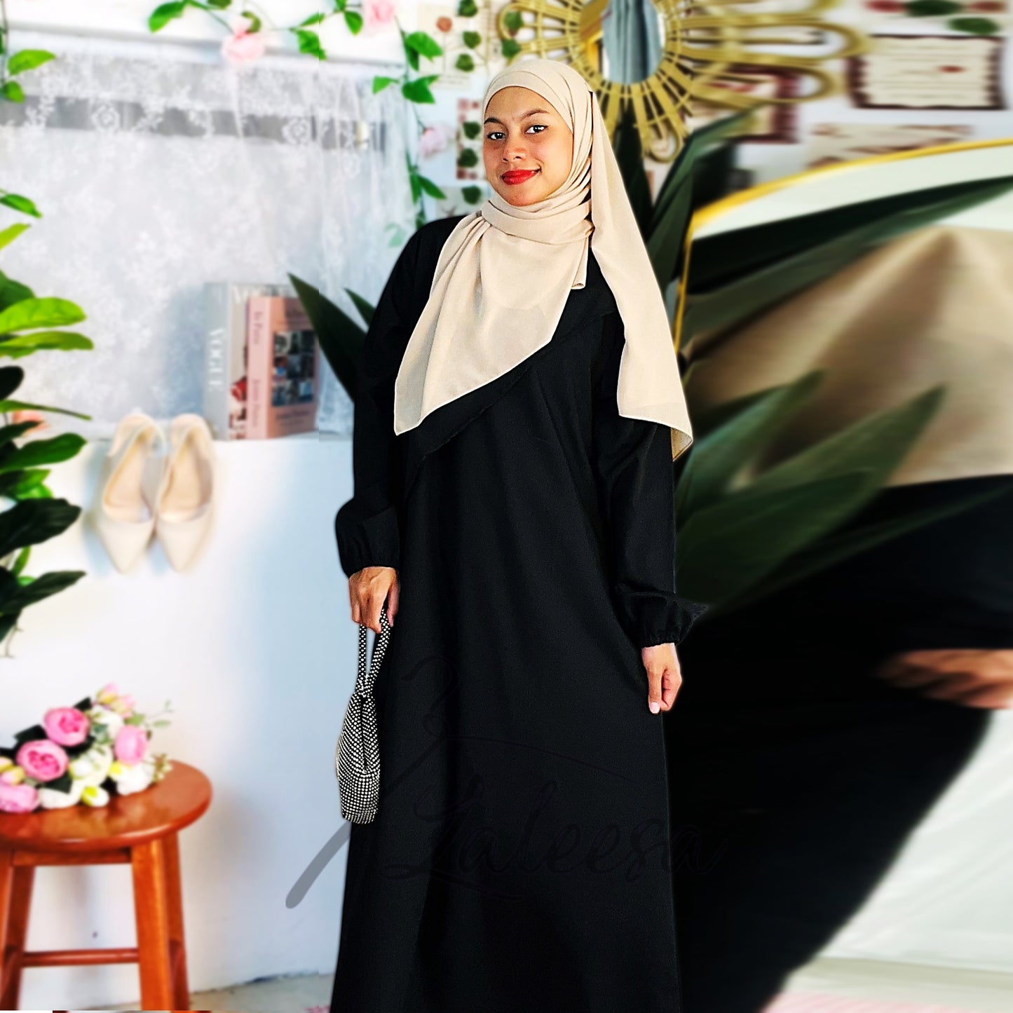 LALEESA DRESS ADEENA LD229239 Dress Muslimah Dress Woman Jubah Muslimah Jubah Abaya Dress Long Dress